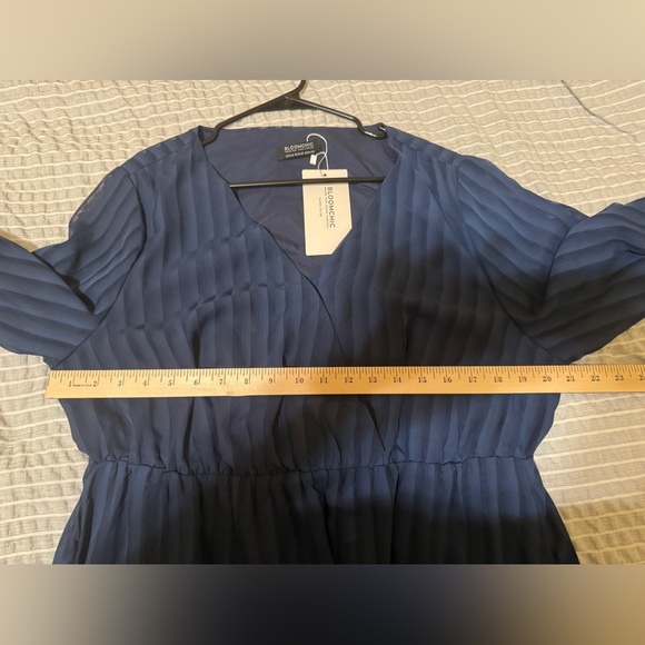 BloomChic Navy Blue Dress Sz 1X (14-16) - Picture 14 of 15